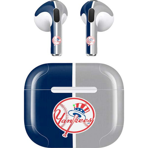 MLB New York Yankees Split Apple AirPods (3rd Gen 2021) Skin