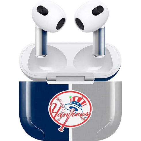 MLB New York Yankees Split Apple AirPods (3rd Gen 2021) Skin