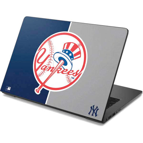 MLB New York Yankees Split Dell Chromebook Skin