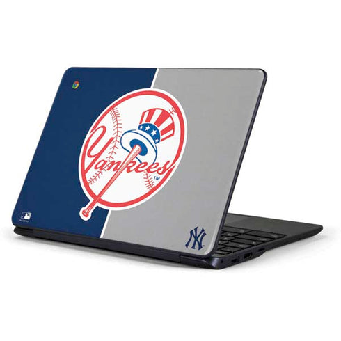 MLB New York Yankees Split Samsung Chromebook Skin
