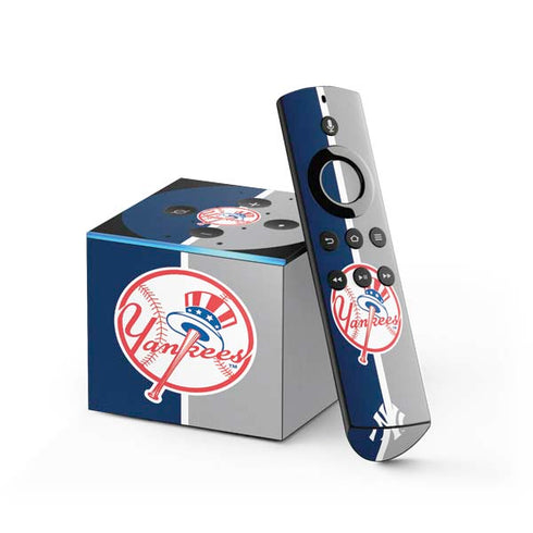 MLB New York Yankees Split Fire TV Cube Skin
