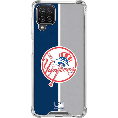 MLB New York Yankees Split Galaxy A12 Clear Case