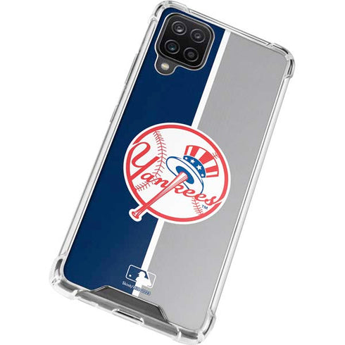 MLB New York Yankees Split Galaxy A12 Clear Case