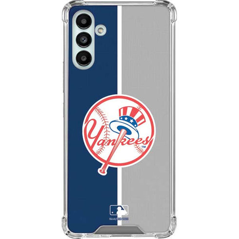 MLB New York Yankees Split Galaxy A13 5G Clear Case