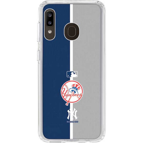 MLB New York Yankees Split Galaxy A20 Clear Case