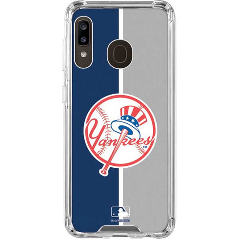 MLB New York Yankees Split Galaxy A30 Clear Case