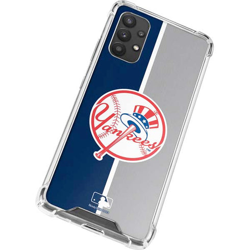 MLB New York Yankees Split Galaxy A32 5G Clear Case