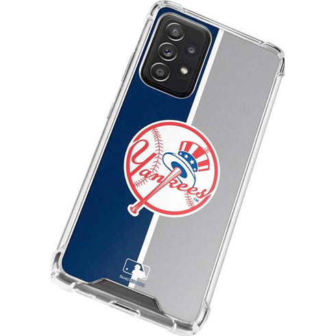 MLB New York Yankees Split Galaxy A52 5G Clear Case