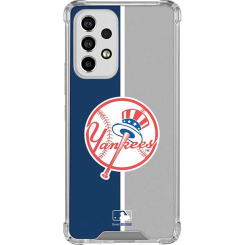 MLB New York Yankees Split Galaxy A53 5G Clear Case