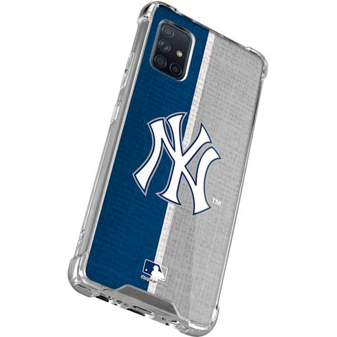 MLB New York Yankees Split Galaxy A71 5G Clear Case