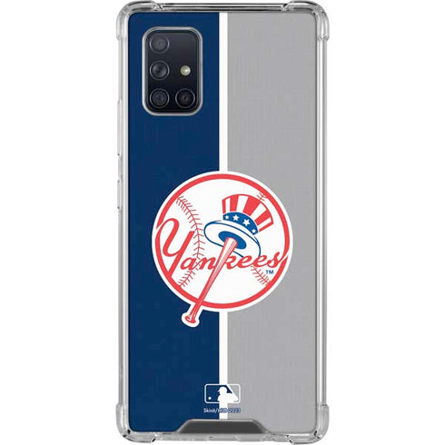 MLB New York Yankees Split Galaxy A71 5G Clear Case