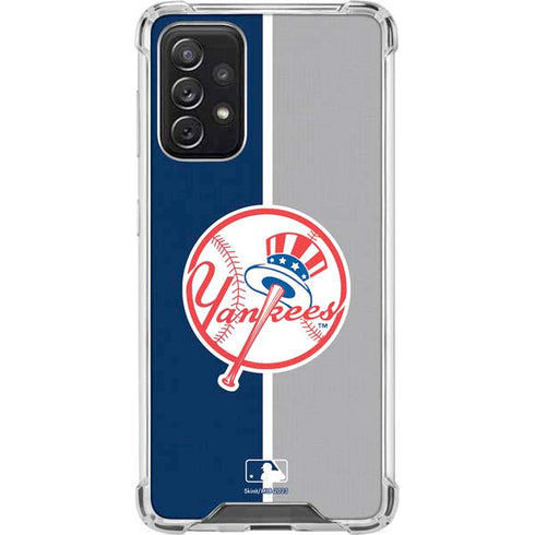 MLB New York Yankees Split Galaxy A72 5G Clear Case