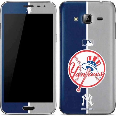 MLB New York Yankees Split Galaxy J3 Skin