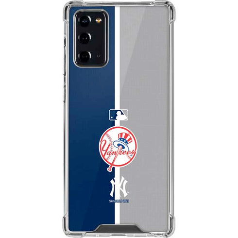 MLB New York Yankees Split Galaxy Note20 5G Clear Case