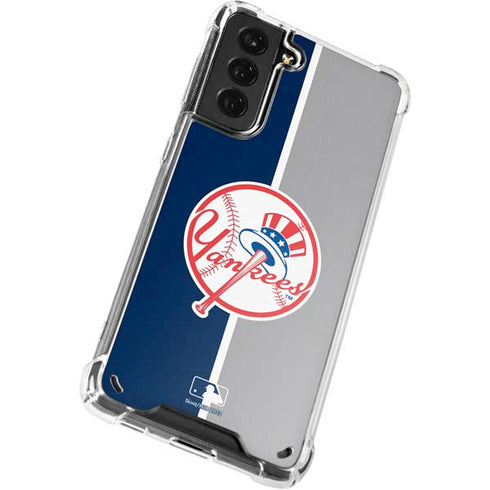 MLB New York Yankees Split Galaxy S21 Plus 5G Clear Case