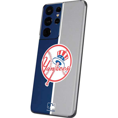 MLB New York Yankees Split Galaxy S21 Ultra 5G Skin
