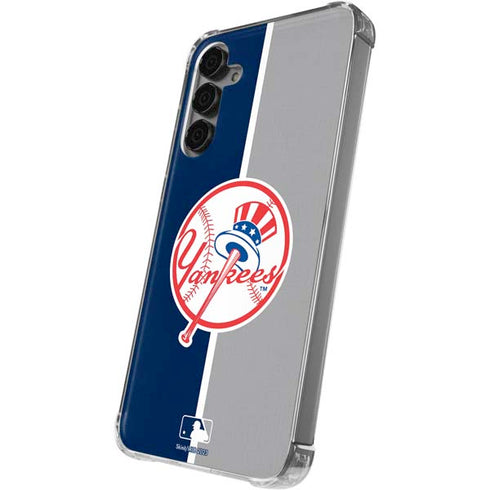 MLB New York Yankees Split Galaxy S24 Plus Clear Case