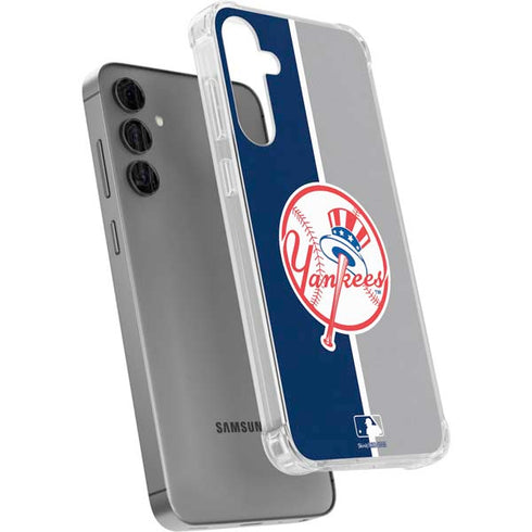 MLB New York Yankees Split Galaxy S24 Plus Clear Case