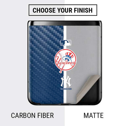 MLB New York Yankees Split Galaxy Z Flip Skin
