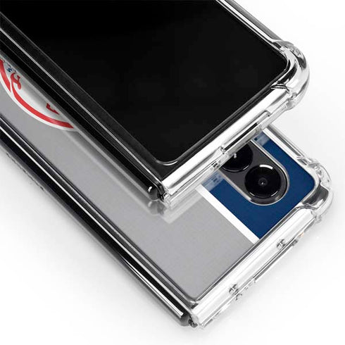 MLB New York Yankees Split Galaxy Z Fold4 5G Clear Case