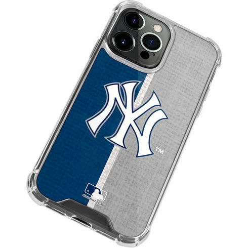 MLB New York Yankees Split iPhone 14 Pro Clear Case