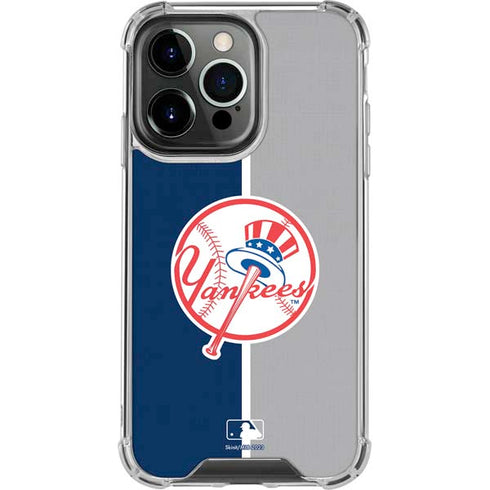 MLB New York Yankees Split iPhone 14 Pro Clear Case