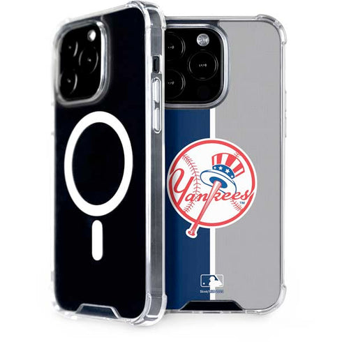 MLB New York Yankees Split iPhone 15 Pro MagSafe Case