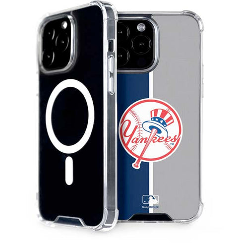 MLB New York Yankees Split iPhone 15 Pro Max MagSafe Case