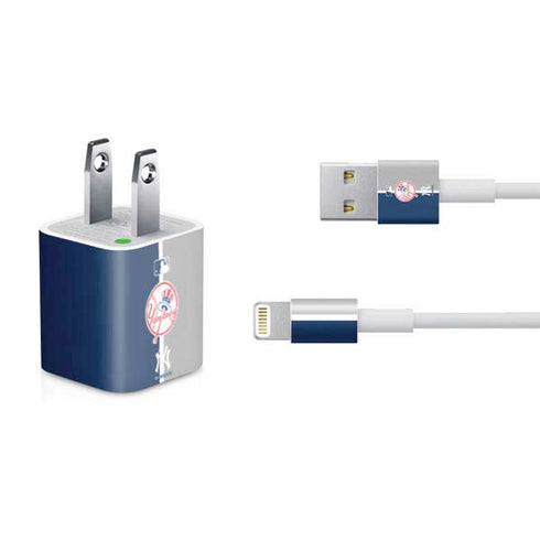 MLB New York Yankees Split iPhone Charger (5W USB) Skin