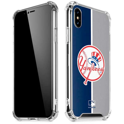 MLB New York Yankees Split iPhone XS Max Clear Case