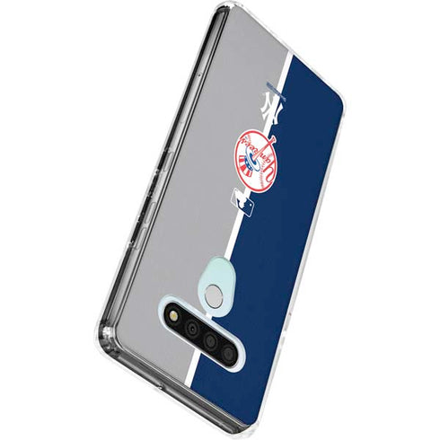 MLB New York Yankees Split LG Stylo 6 Clear Case