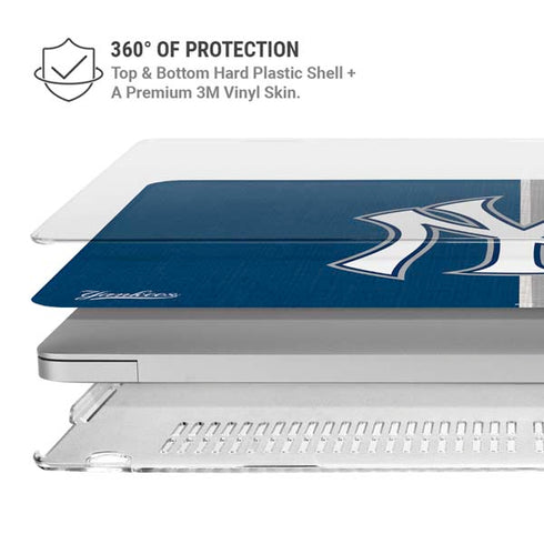 MLB New York Yankees Split MacBook Air 13in M1 (2021) Case plus Skin