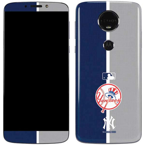 MLB New York Yankees Split Moto E5 Plus Skin