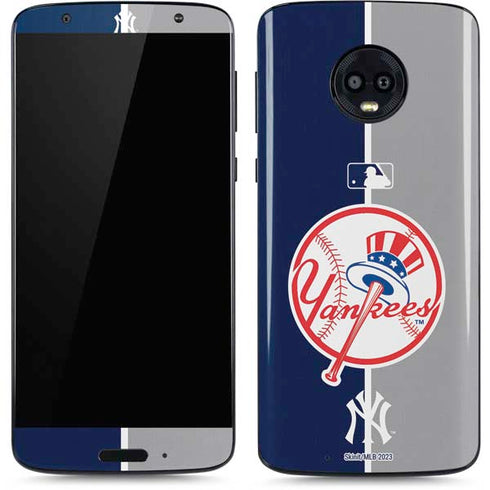 MLB New York Yankees Split Moto G6 Skin