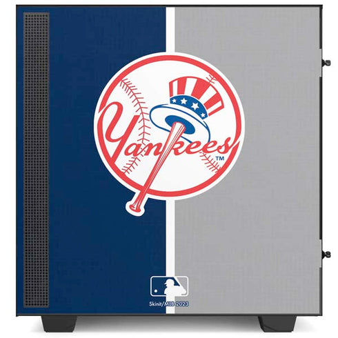 MLB New York Yankees Split NZXT H510 Compact ATX Mid-Tower Case Skin