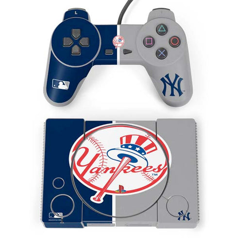 MLB New York Yankees Split PlayStation Classic Bundle Skin