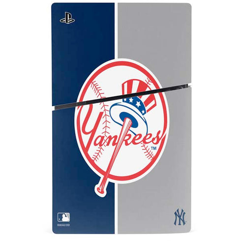 MLB New York Yankees Split PS5 Slim Disk Bundle Skin