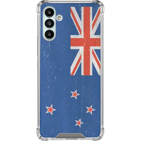 New Zealand Flag Distressed Galaxy A13 5G Clear Case