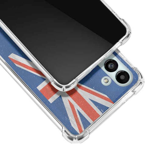New Zealand Flag Distressed Galaxy A13 5G Clear Case