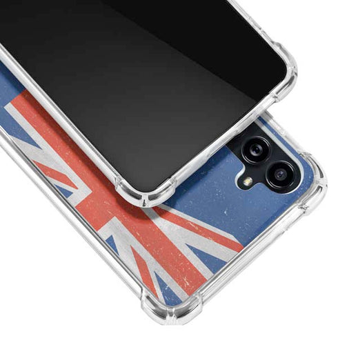 New Zealand Flag Distressed Galaxy A54 5G Clear Case