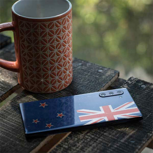 New Zealand Flag Distressed Galaxy Note 10 Skin