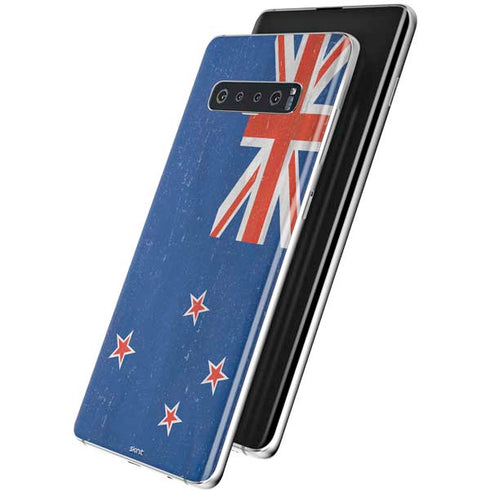 New Zealand Flag Distressed Galaxy S10 Skin