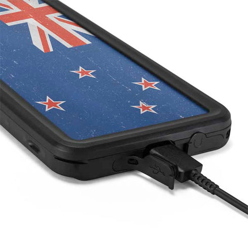 New Zealand Flag Distressed Galaxy S20 Plus Waterproof Case