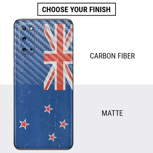 New Zealand Flag Distressed Galaxy S20 Skin