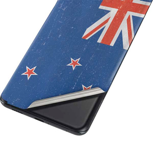 New Zealand Flag Distressed Galaxy S21 5G Skin