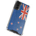 New Zealand Flag Distressed Galaxy S21 FE Clear Case