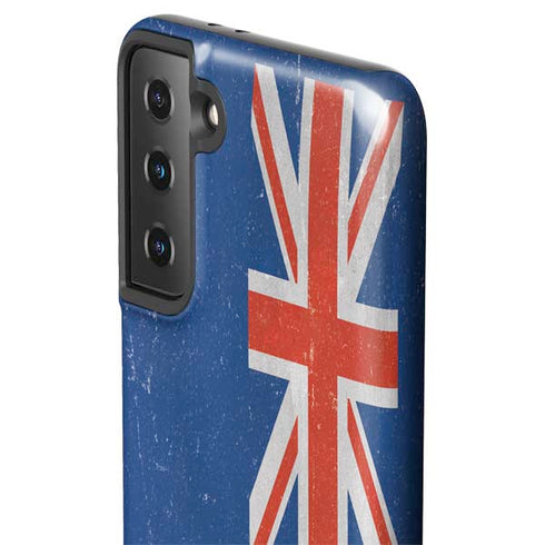 New Zealand Flag Distressed Galaxy S21 FE Pro Case