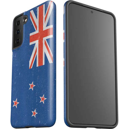 New Zealand Flag Distressed Galaxy S21 FE Pro Case