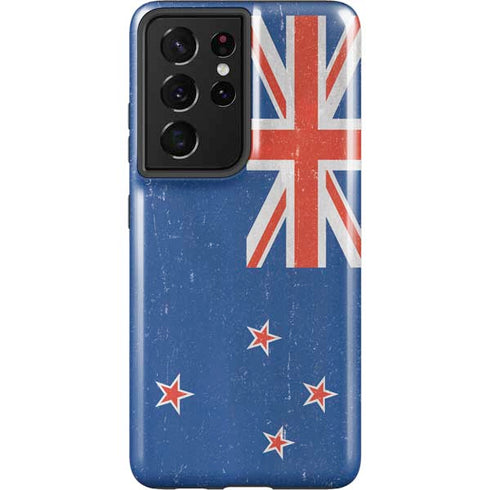 New Zealand Flag Distressed Galaxy S21 Ultra 5G Pro Case