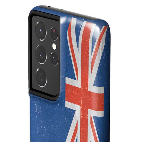 New Zealand Flag Distressed Galaxy S21 Ultra 5G Pro Case